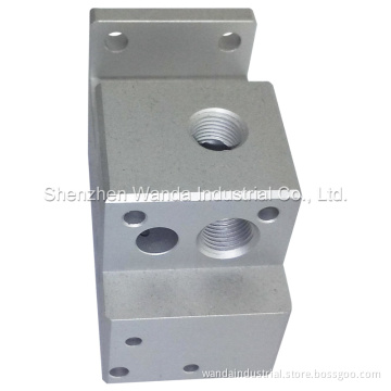 Precision Machined Part Made of Aluminum with Clear Anodizing